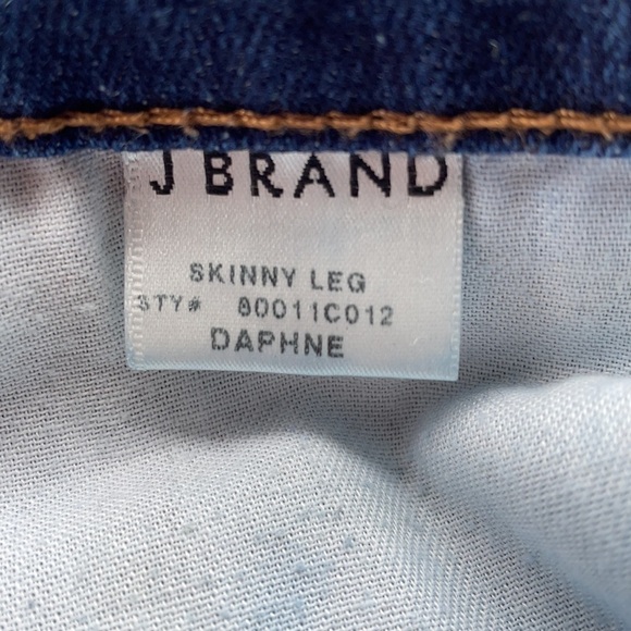 J Brand Skinny Jeans Pants Daphne Dark Wash Denim Stretch Preppy Boho Classic 30 - Picture 5 of 7
